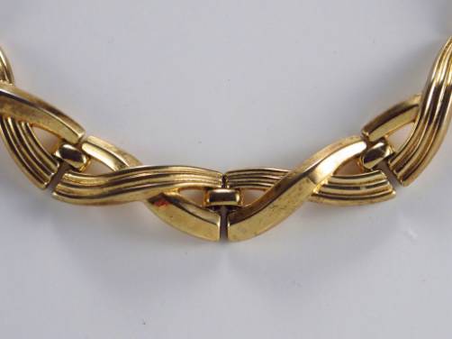 Trifari vintage Modernist necklace by Alfred Philippe 1940`s ca, America